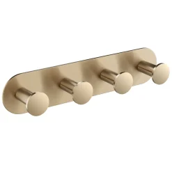 KRAUS Elie Bathroom Robe and Towel Hook Rack in Brushed Gold Finish