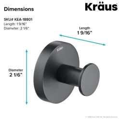 KRAUS Elie Bathroom Robe and Towel Hook