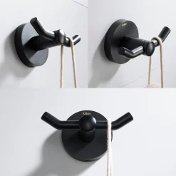KRAUS Elie Bathroom Robe and Towel Double Hook