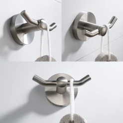 KRAUS Elie Bathroom Robe and Towel Double Hook