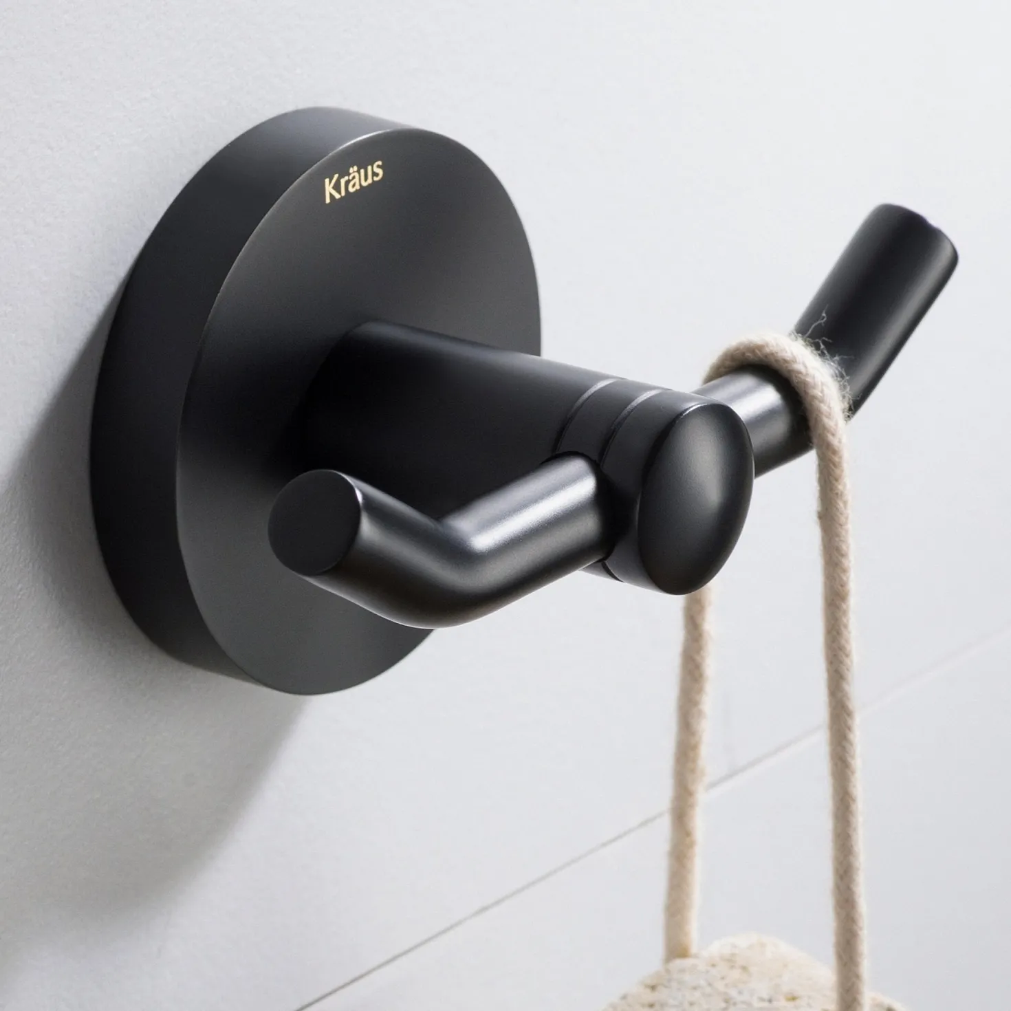 KRAUS Elie Bathroom Robe and Towel Double Hook