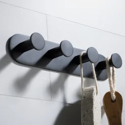 KRAUS Elie Bathroom Robe and Towel Hook Rack with 4 Hooks