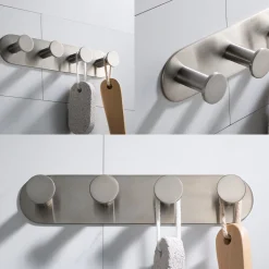 KRAUS Elie Bathroom Robe and Towel Hook Rack with 4 Hooks