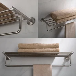 KRAUS Elie Bathroom Shelf with Towel Bar