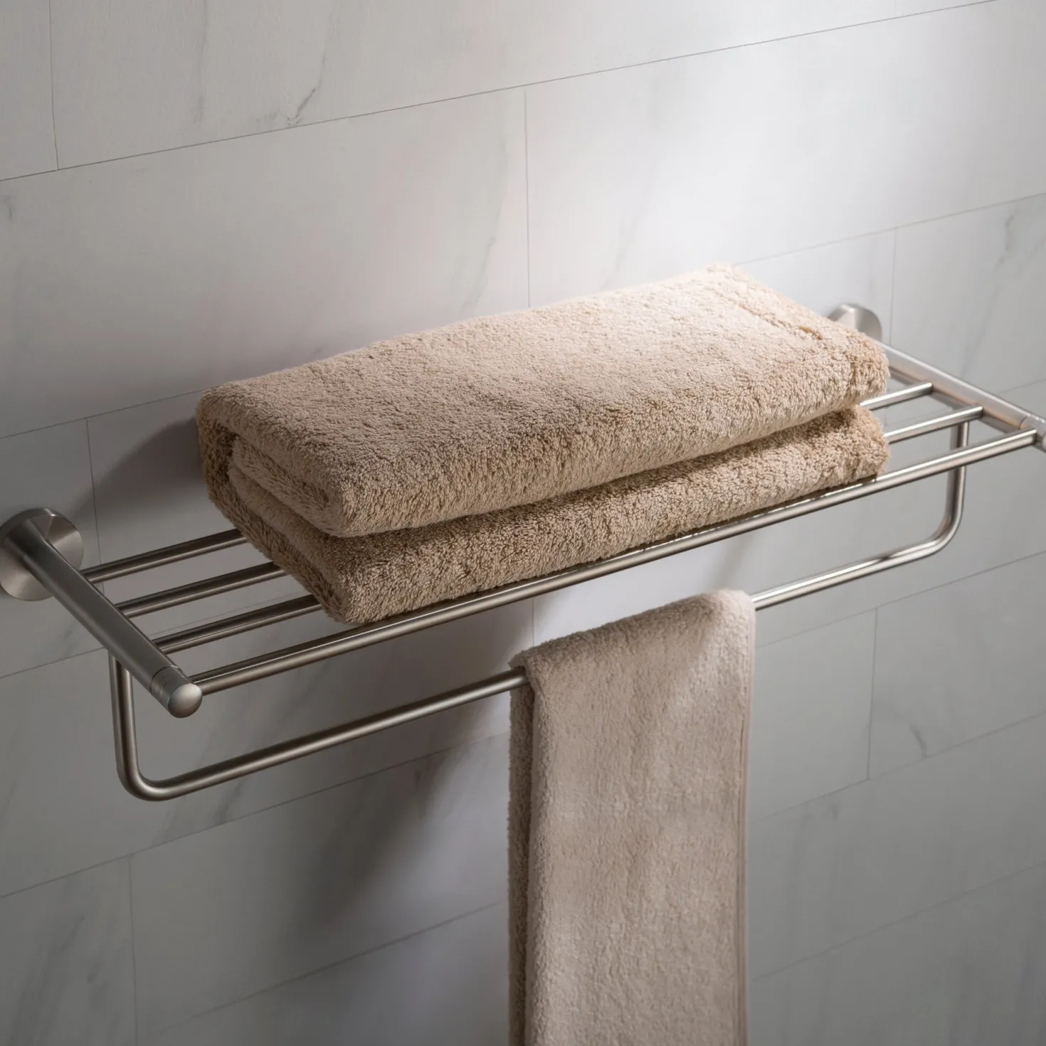 KRAUS Elie Bathroom Shelf with Towel Bar