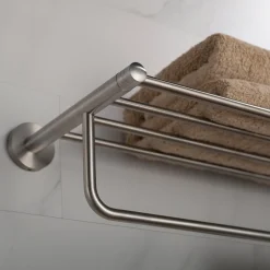 KRAUS Elie Bathroom Shelf with Towel Bar