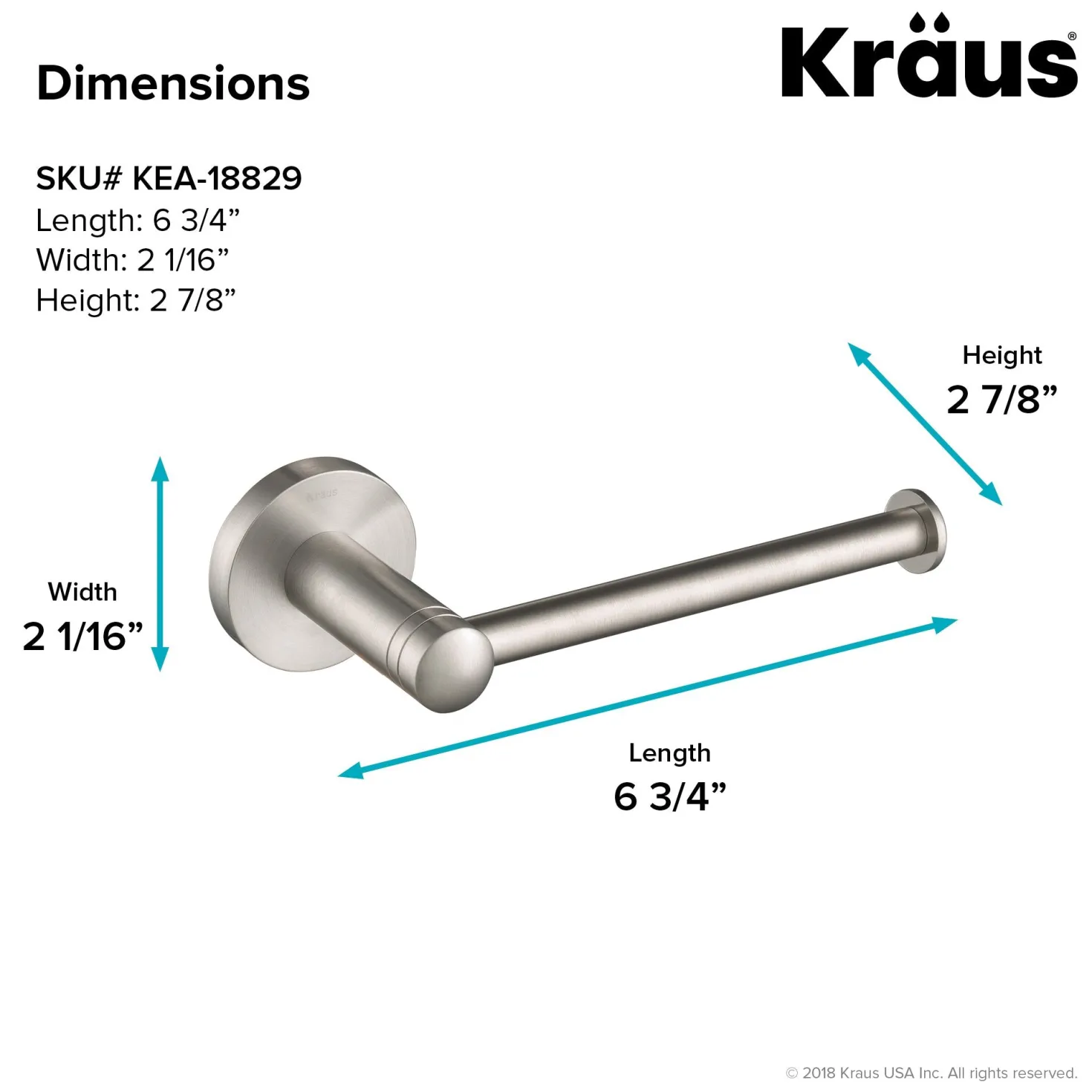 KRAUS Elie Bathroom Toilet Paper Holder