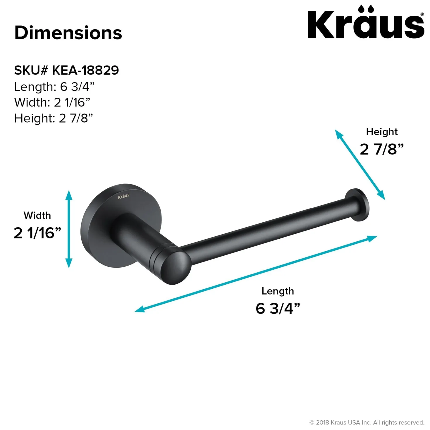 KRAUS Elie Bathroom Toilet Paper Holder