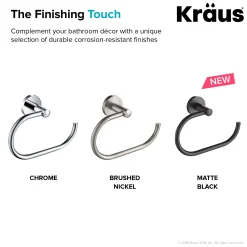 KRAUS Elie Bathroom Towel Ring