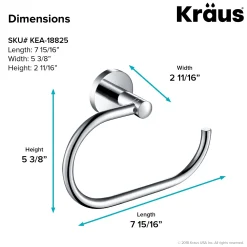 KRAUS Elie Bathroom Towel Ring