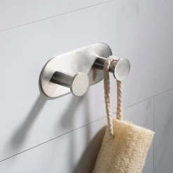 KRAUS Elie Bathroom Wall Mount Robe and Towel Double Hook