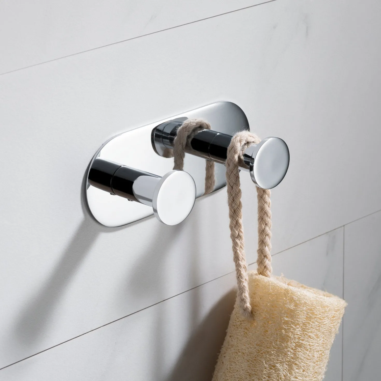 KRAUS Elie Bathroom Wall Mount Robe and Towel Double Hook