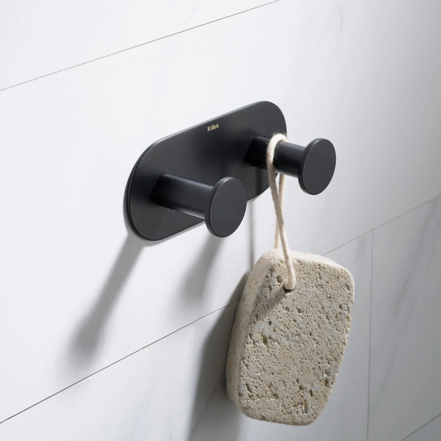KRAUS Elie Bathroom Wall Mount Robe and Towel Double Hook