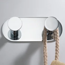 KRAUS Elie Bathroom Wall Mount Robe and Towel Double Hook