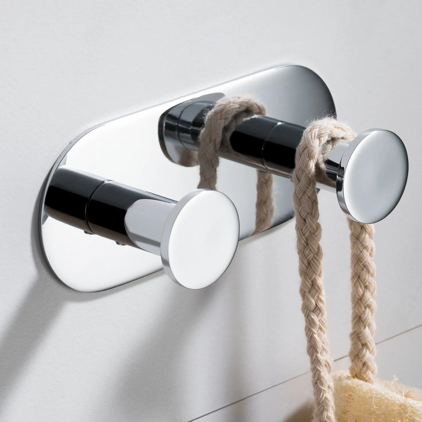 KRAUS Elie Bathroom Wall Mount Robe and Towel Double Hook
