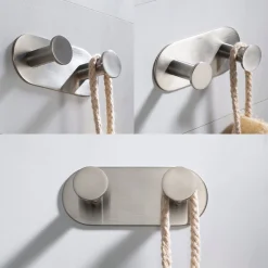KRAUS Elie Bathroom Wall Mount Robe and Towel Double Hook