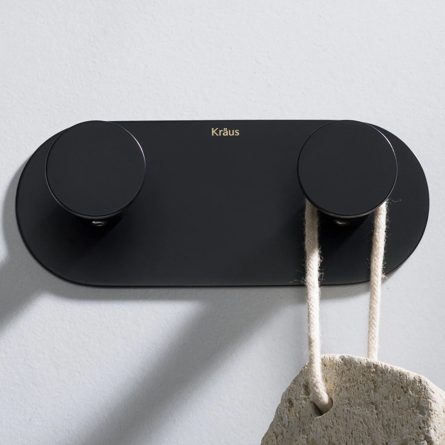 KRAUS Elie Bathroom Wall Mount Robe and Towel Double Hook