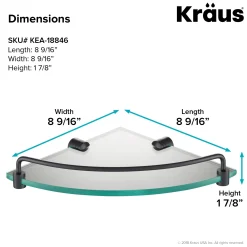 KRAUS Elie Corner Bathroom Shelf