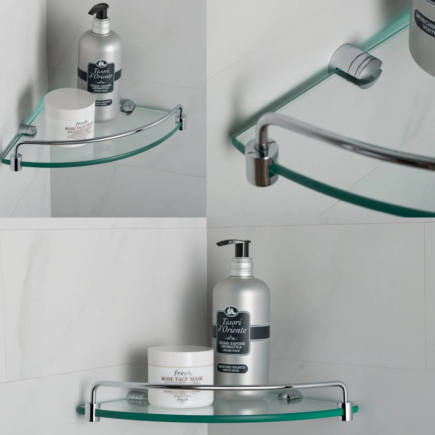 KRAUS Elie Corner Bathroom Shelf