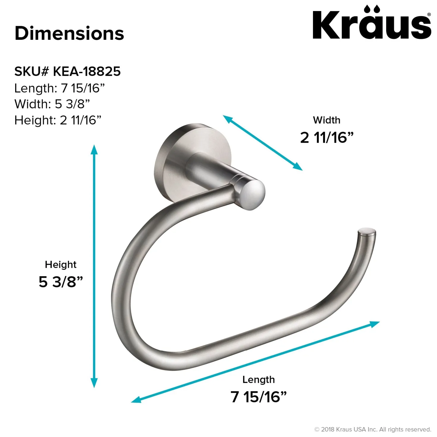KRAUS Elie 4-Piece Matching Bath Hardware Set