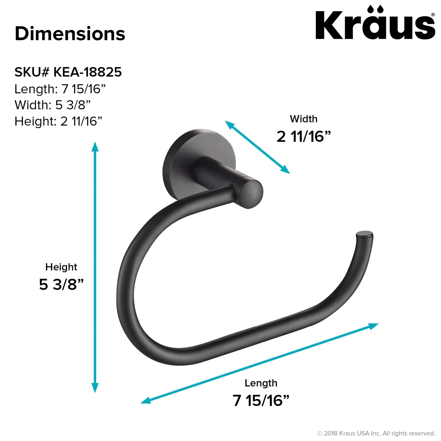 KRAUS Elie 4-Piece Matching Bath Hardware Set