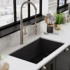 KRAUS Forteza 32" Undermount Single Bowl Granite Kitchen Sink in Black
