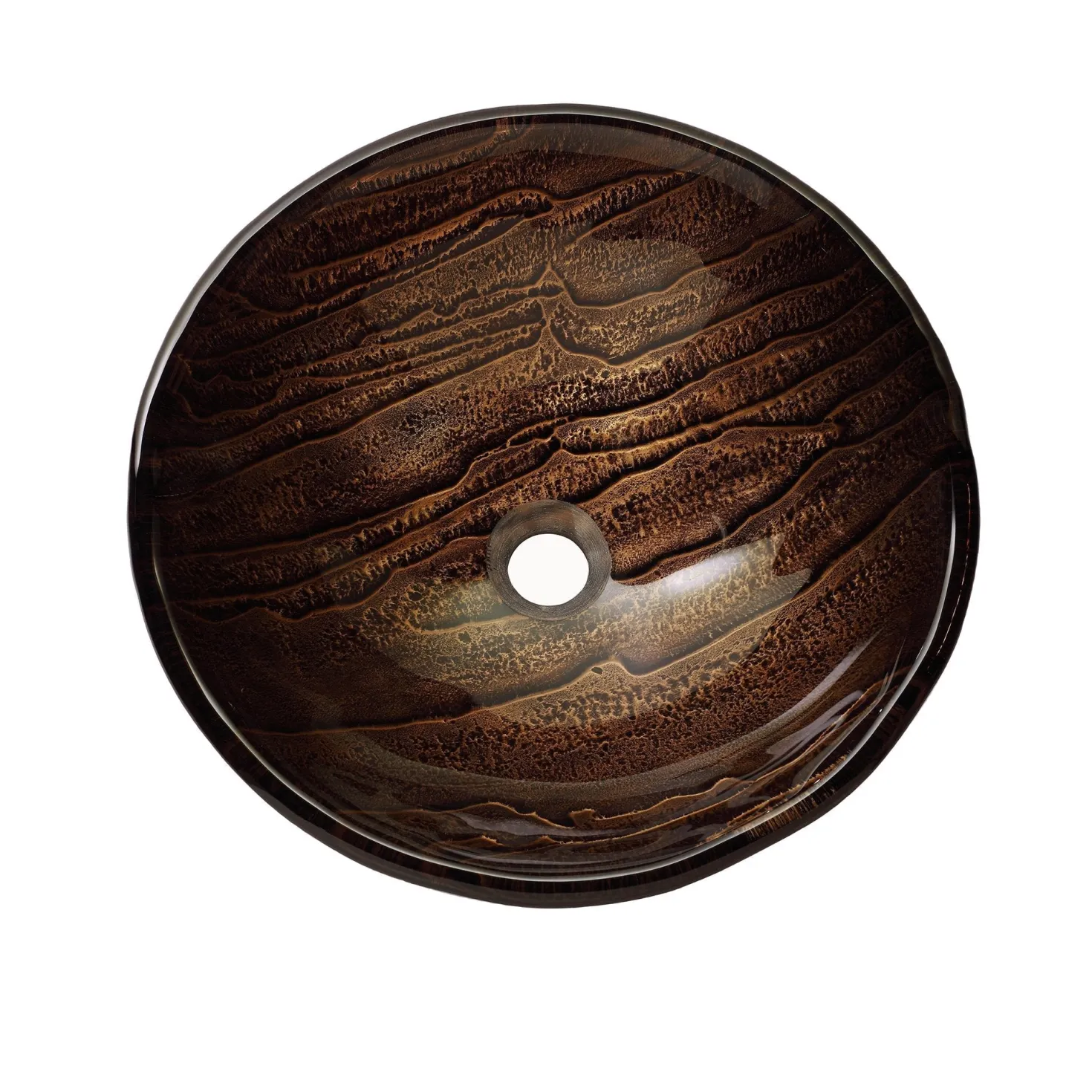 KRAUS Gaia Glass Vessel Sink and Ramus Faucet