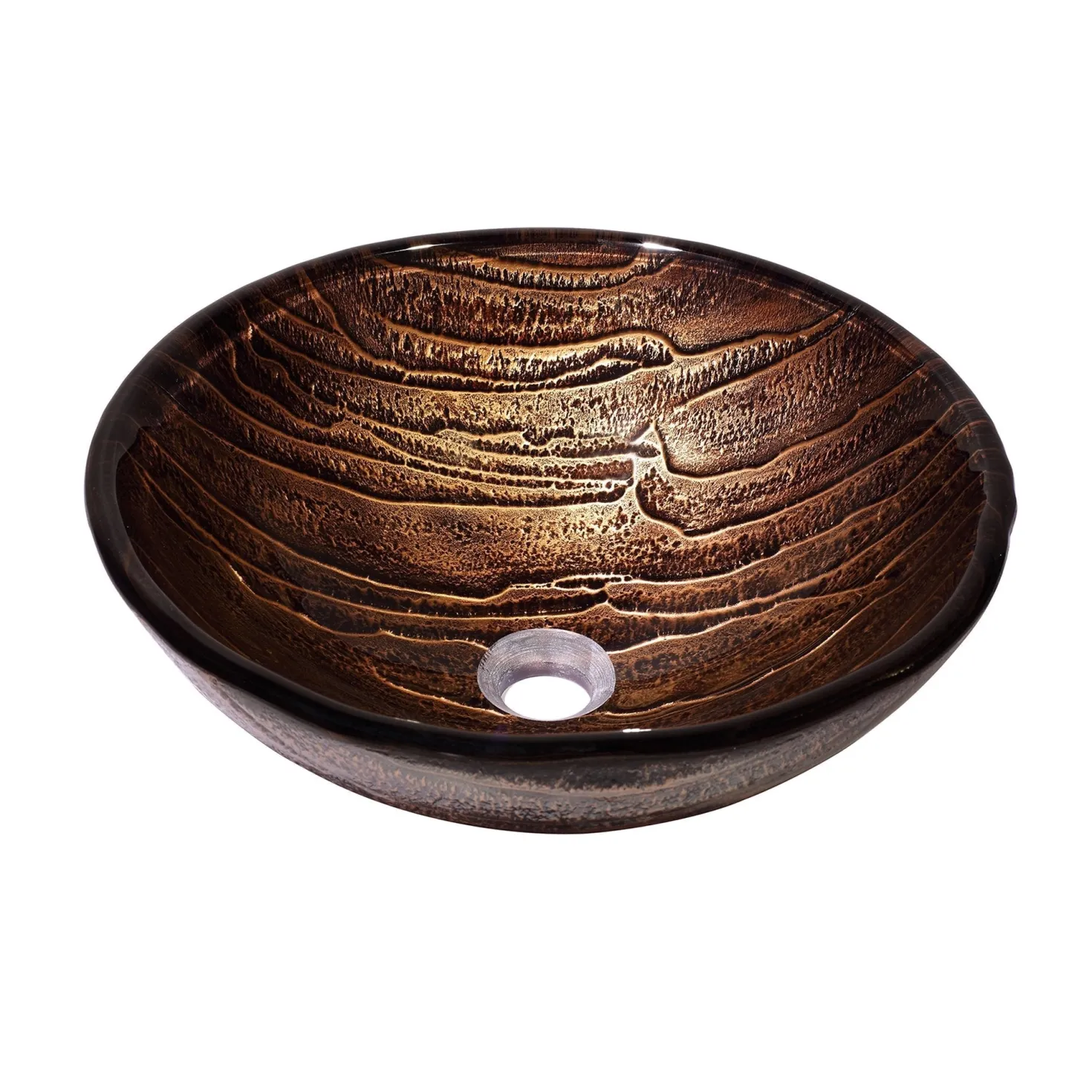KRAUS Gaia Glass Vessel Sink and Ramus Faucet