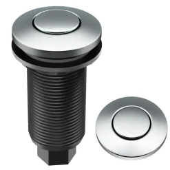 KRAUS Garbage Disposal Push Button Air Switch Kit in Chrome