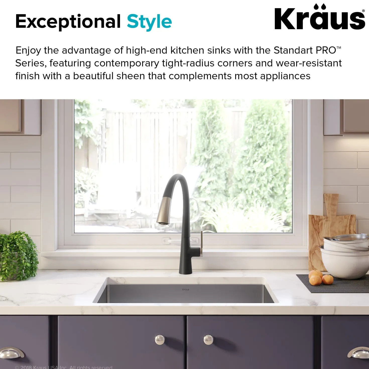 KRAUS 27" 16 Gauge Undermount Single Bowl Stainless Steel Kitchen Sink with Off Center Drain