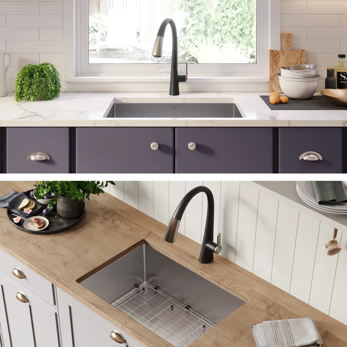 KRAUS 25" 16 Gauge Undermount Single Bowl Stainless Steel Kitchen Sink with Off Center Drain
