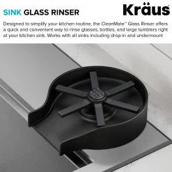 KRAUS Glass Rinser in Matte Black