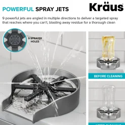KRAUS Glass Rinser in Matte Black