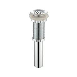 KRAUS Grid Style Drain in Chrome for 1 3/4" Drain Hole, Non Overflow