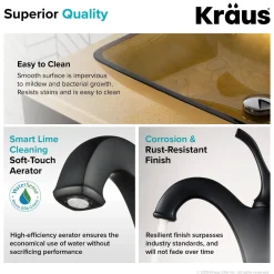 KRAUS 22-Inch Rectangular Gold Glass Bathroom Vessel Sink and Arlo Faucet Combo Set with Pop-Up Drain