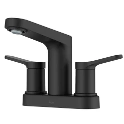 KRAUS Indy 2-Handle 4-inch Centerset Bathroom Faucet in Matte Black