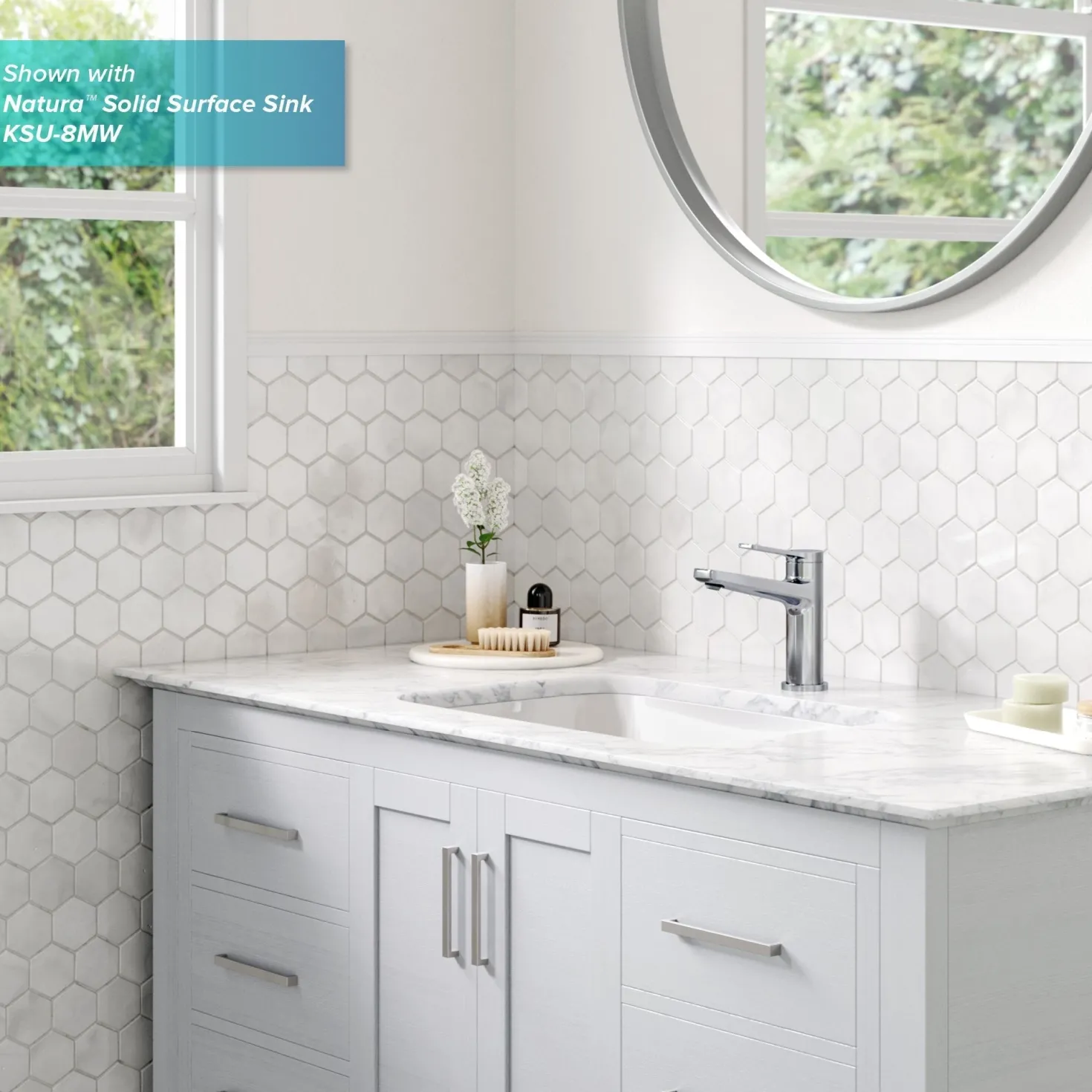 KRAUS Indy Single Handle Bathroom Faucet in Chrome
