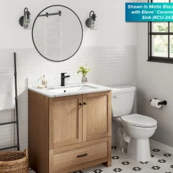 KRAUS Indy Single Handle Bathroom Faucet in Spot-Free Brushed Nickel