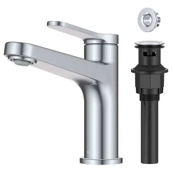 KRAUS Indy Single Handle Bathroom Faucet in Polished Chrome