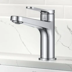 KRAUS Indy Single Handle Bathroom Faucet in Polished Chrome