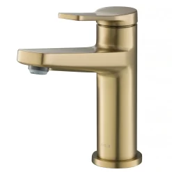 KRAUS Indy Single Handle 2-Pack Bathroom Faucet in Brushed Gold