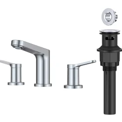 KRAUS Indy Widespread Bathroom Faucet in Chrome
