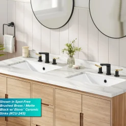 KRAUS Indy Widespread Bathroom Faucet in Chrome
