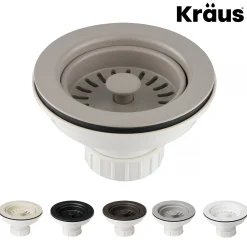 KRAUS Kitchen Sink Strainer in Truffle