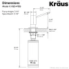 KRAUS Kitchen Soap Dispenser in Stainless Steel