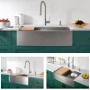 KRAUS Kore 30" 16 Gauge Farmhouse Workstation Kitchen Sink