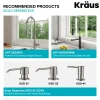 KRAUS Kore Workstation 30" Farmhouse Flat Apron Front 16 Gauge Single Bowl Stainless Steel Kitchen Sink