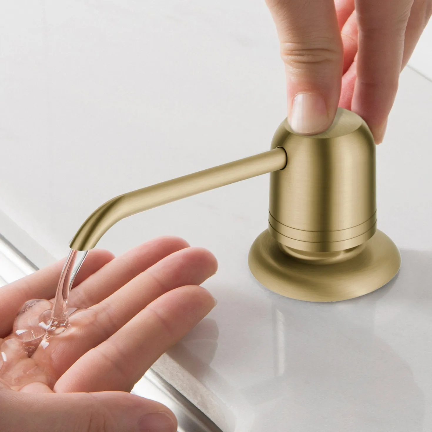 KRAUS KSD-32BG Kitchen Soap Dispenser in Brushed Gold