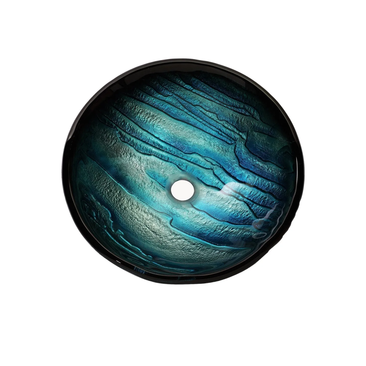 KRAUS Ladon Glass Vessel Sink and Ramus Faucet