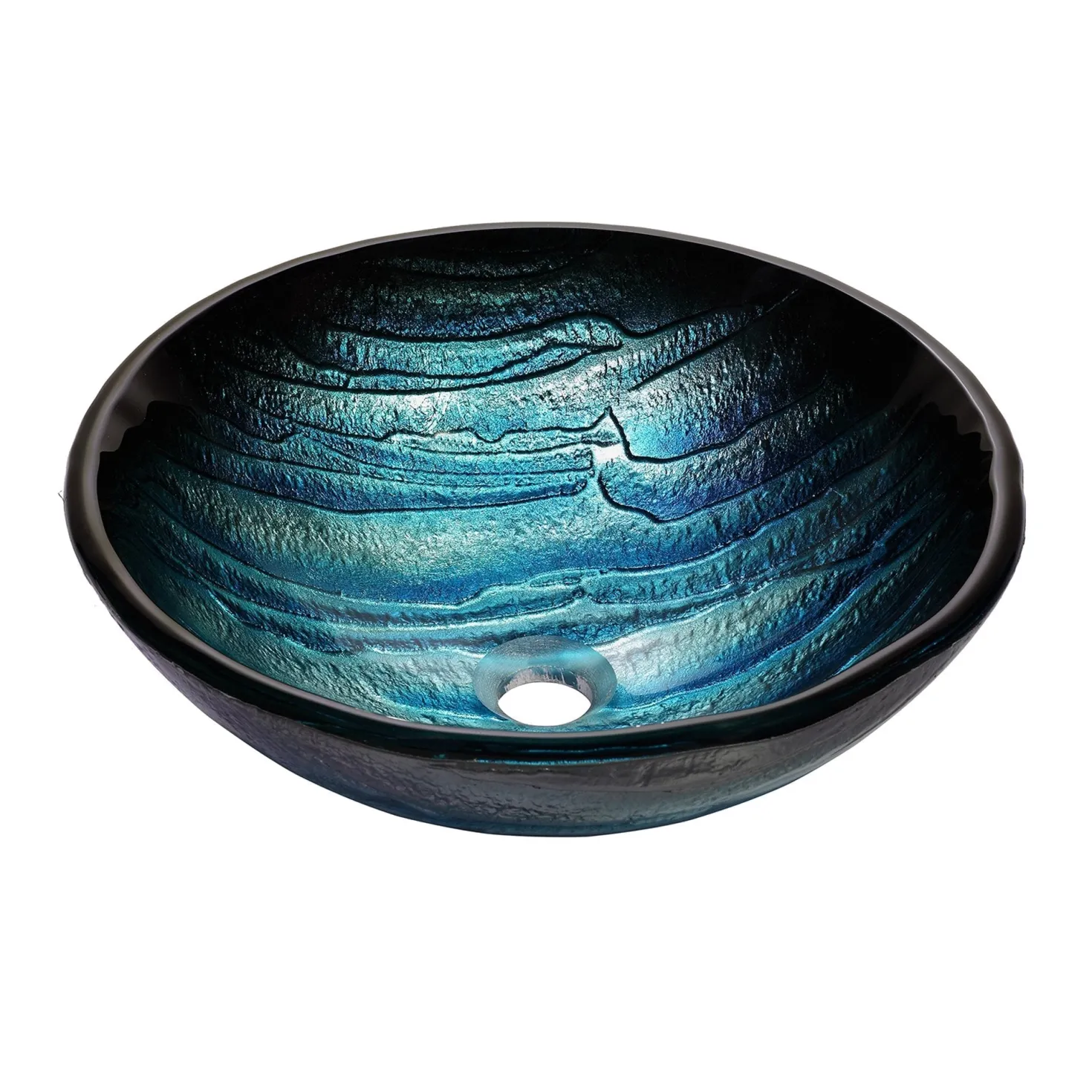 KRAUS Ladon Glass Vessel Sink and Ramus Faucet